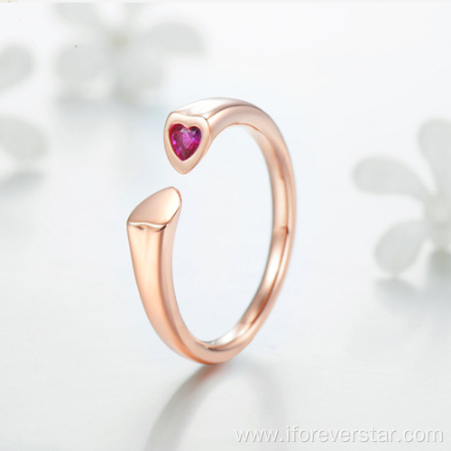 Rose Gold Fine Jewelry 925 Silver Custom Ring